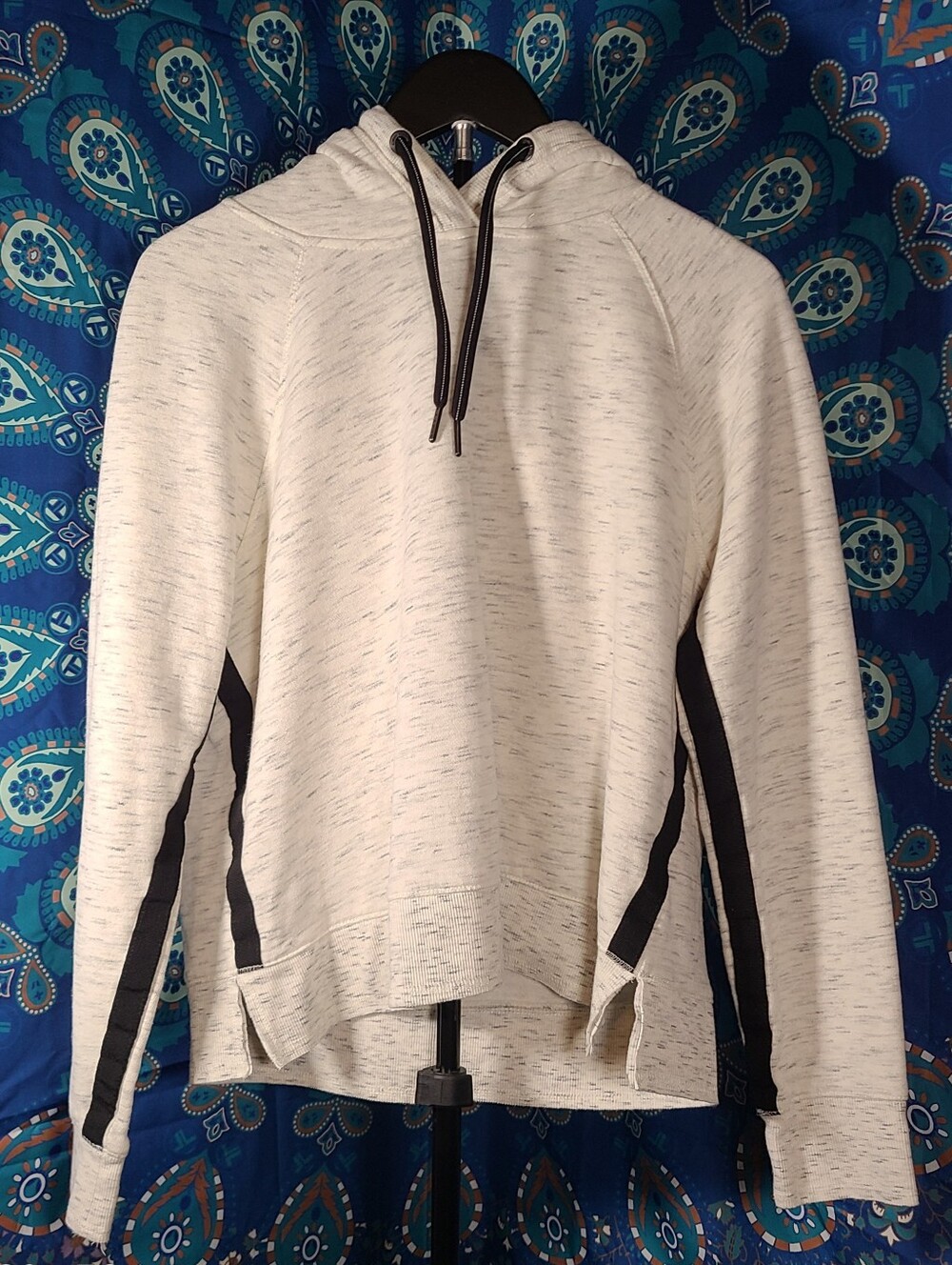 Calvin Klein Light Heather Gray Hoodie with Black Logo